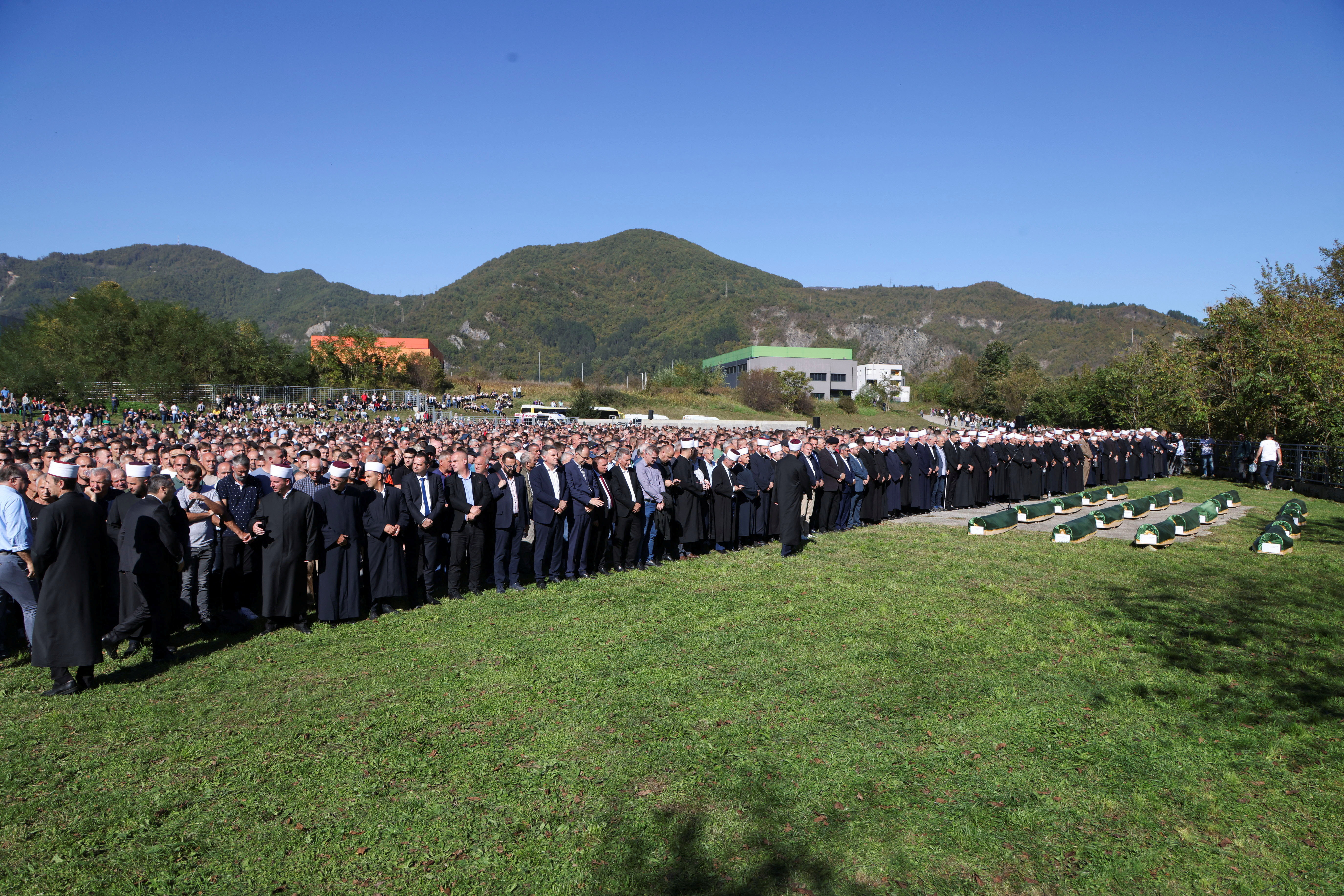 Collective funeral for flood victims in the southern Jablanica area