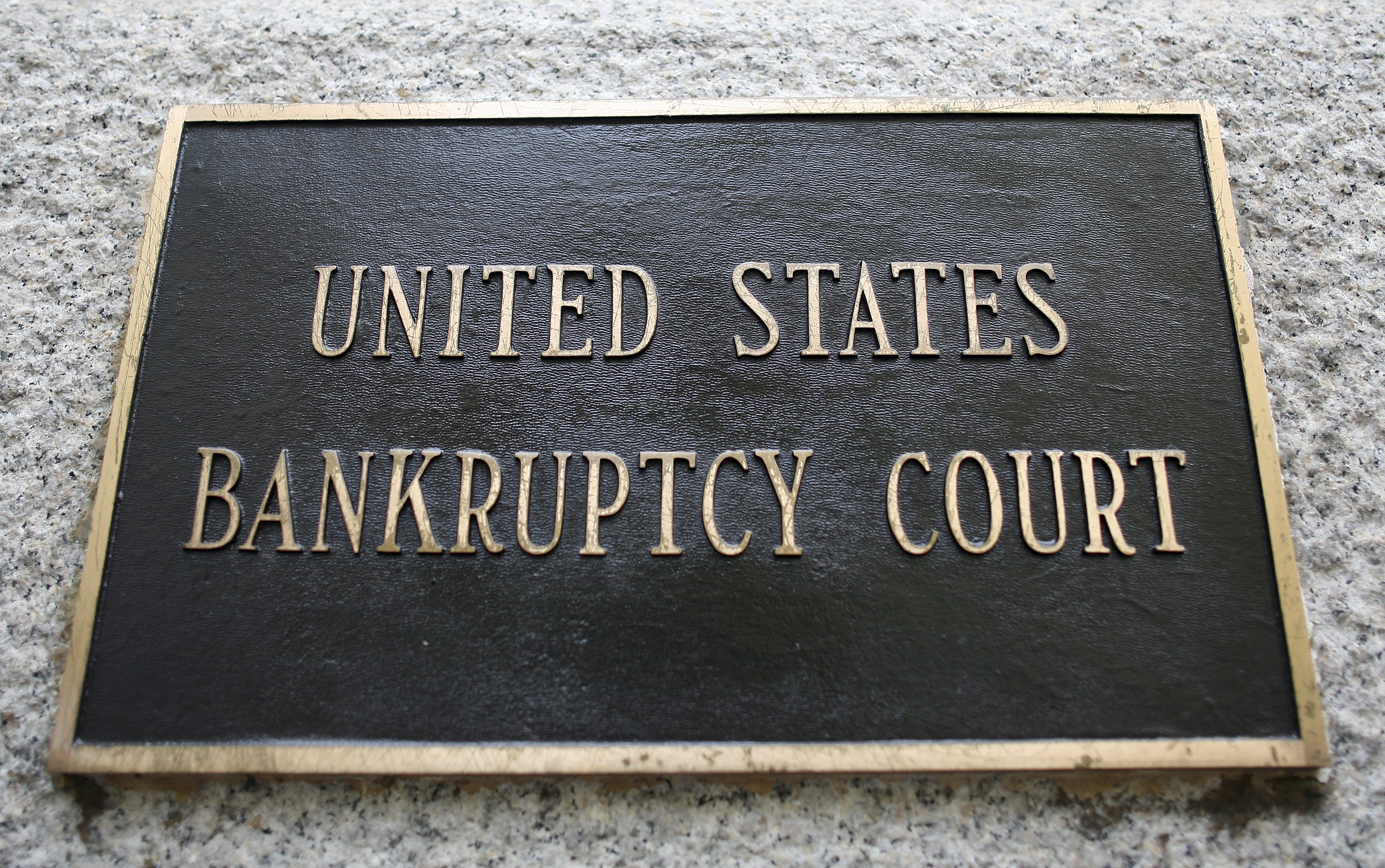 A Plaque on the U.S. Bankruptcy Court building in New York