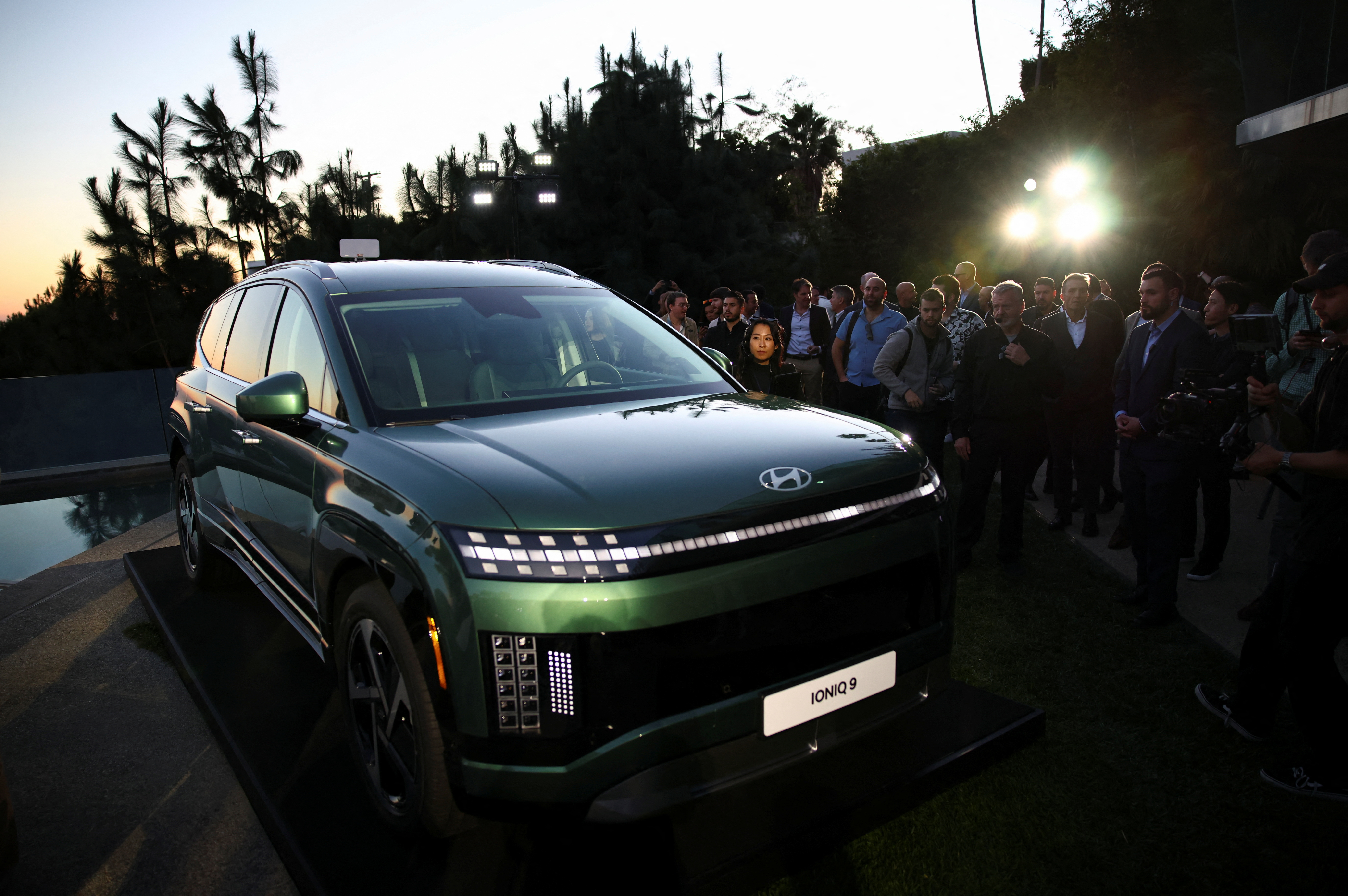 Hyundai IONIQ 9 unveiled during a Hyundai event in Los Angeles