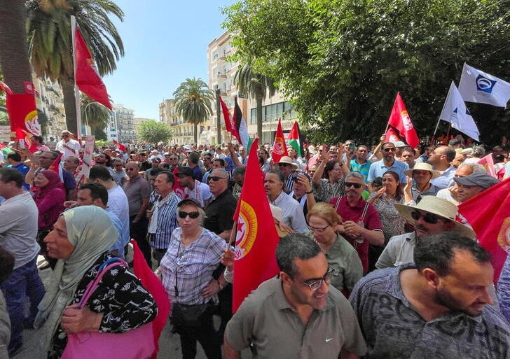 UGTT strike in Tunis