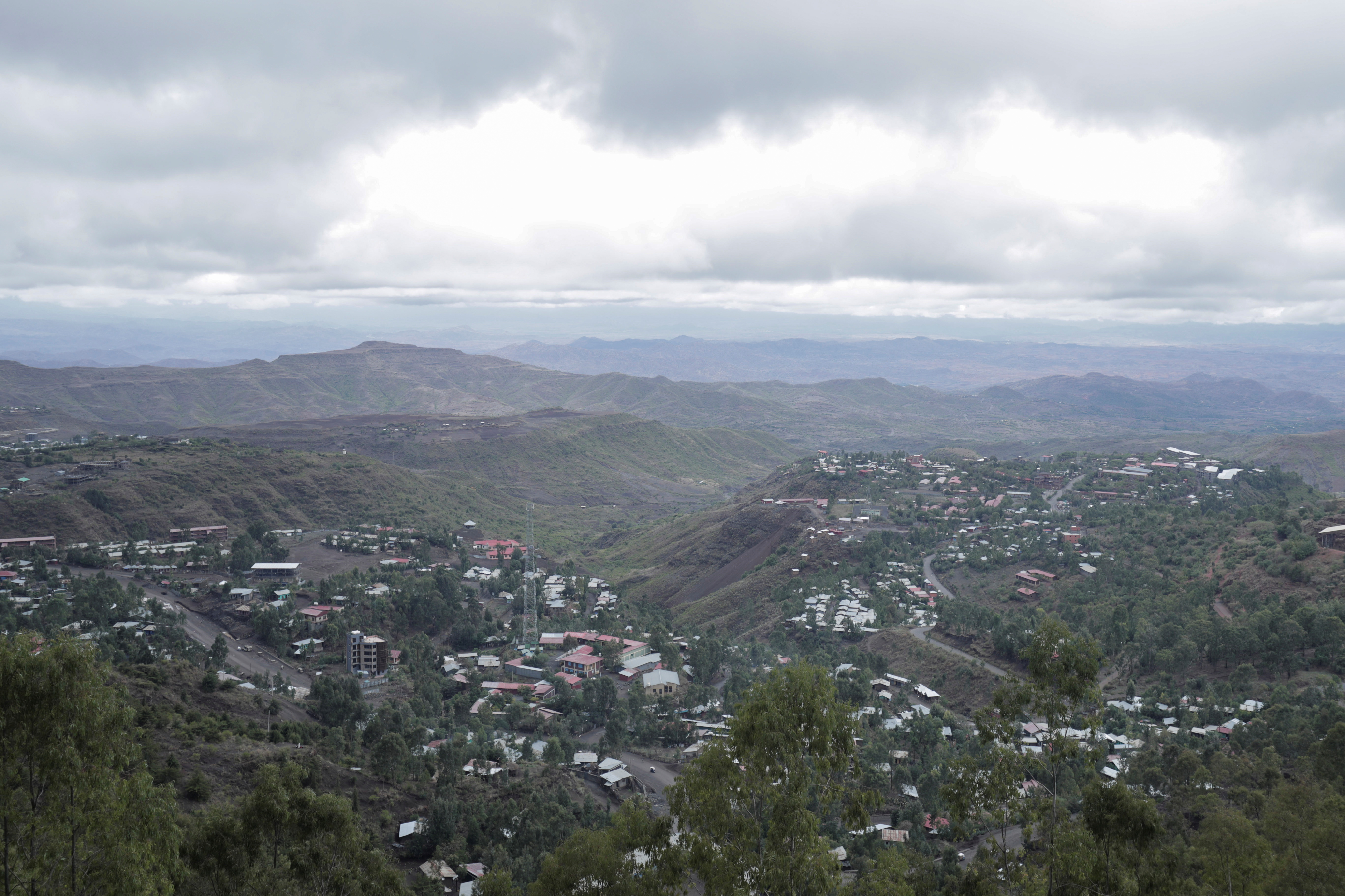 General view of the town of Lalibela