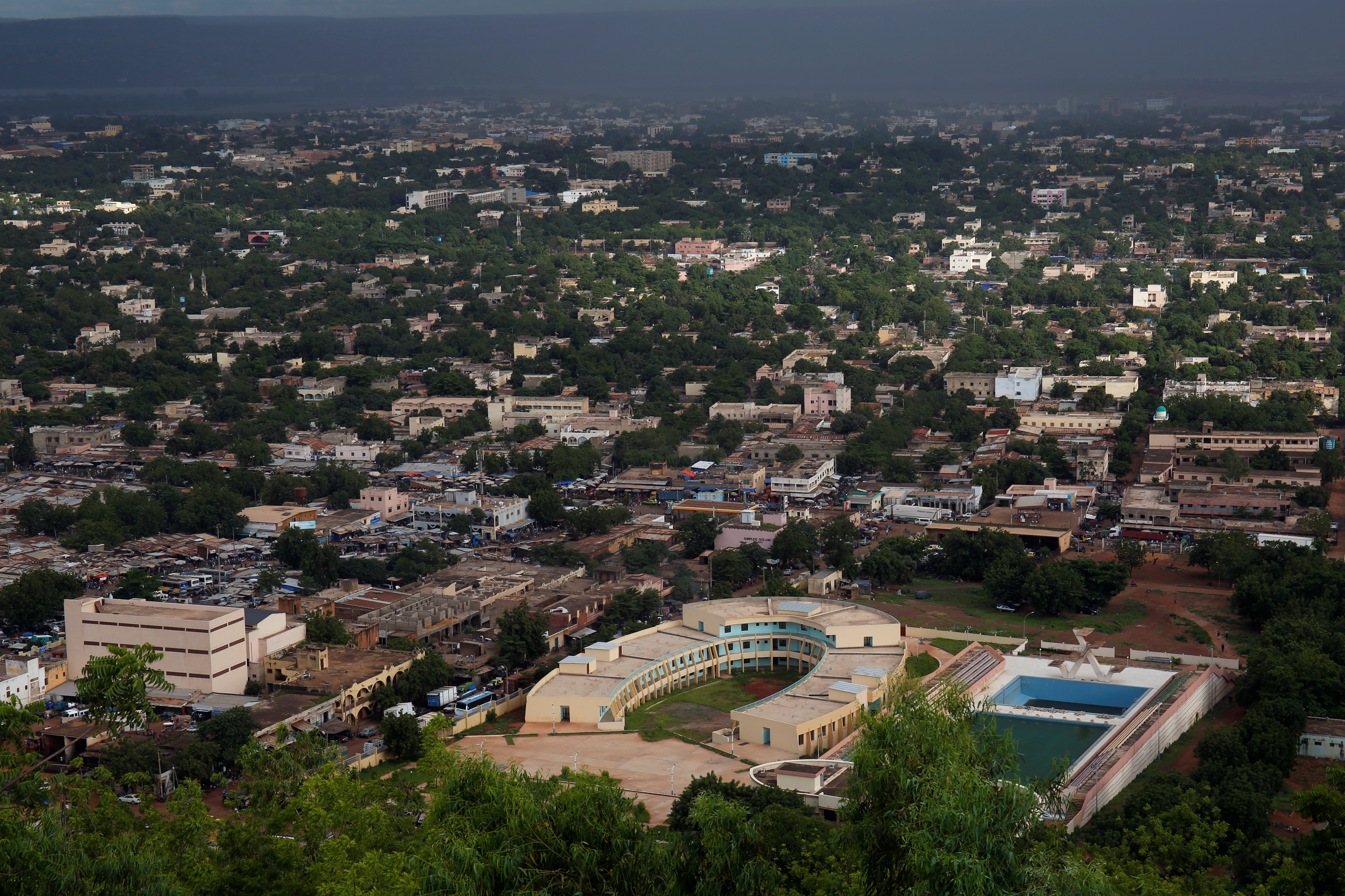 A general view of the city of Bamako pictured from the point G in Bamako
