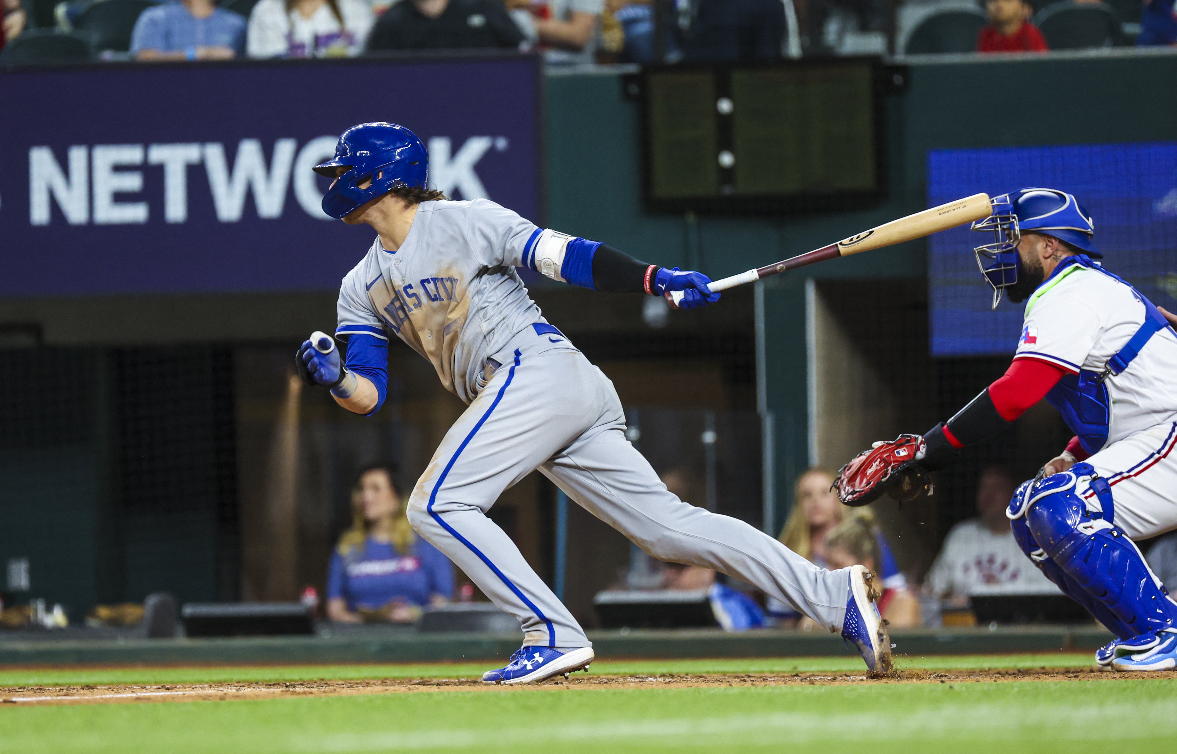 Royals score season-high 10 to thump Rangers