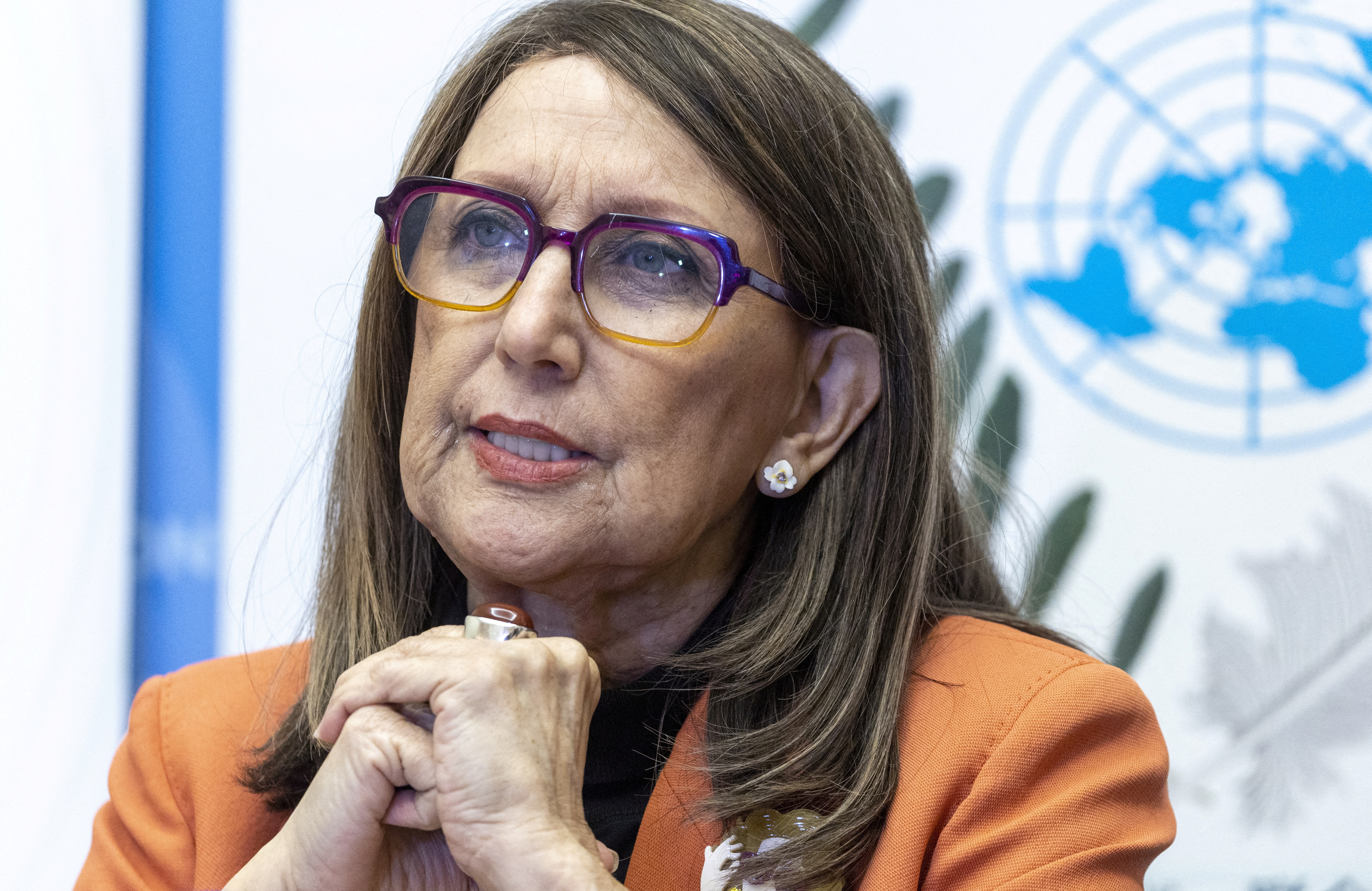 Grynspan Secretary-General of the UNCTAD attends a news conference in Geneva