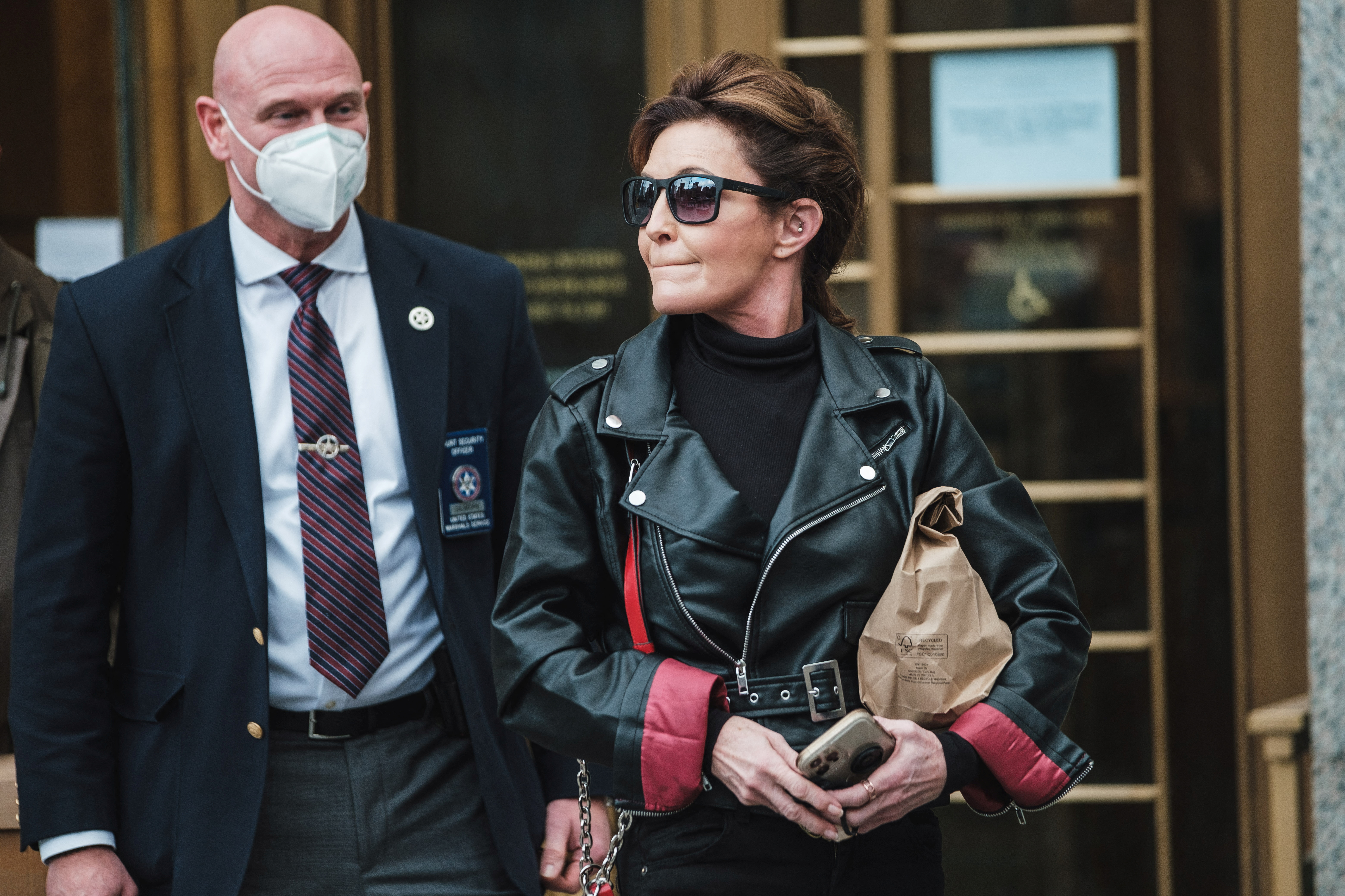 Sarah Palin in court in New York City
