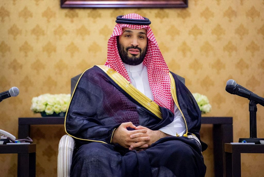 Saudi Arabia's newly designated Prime Minister, Mohammed bin Salman speaks during his meeting in the Ministry of Defence in Jeddah, Saudi Arabia