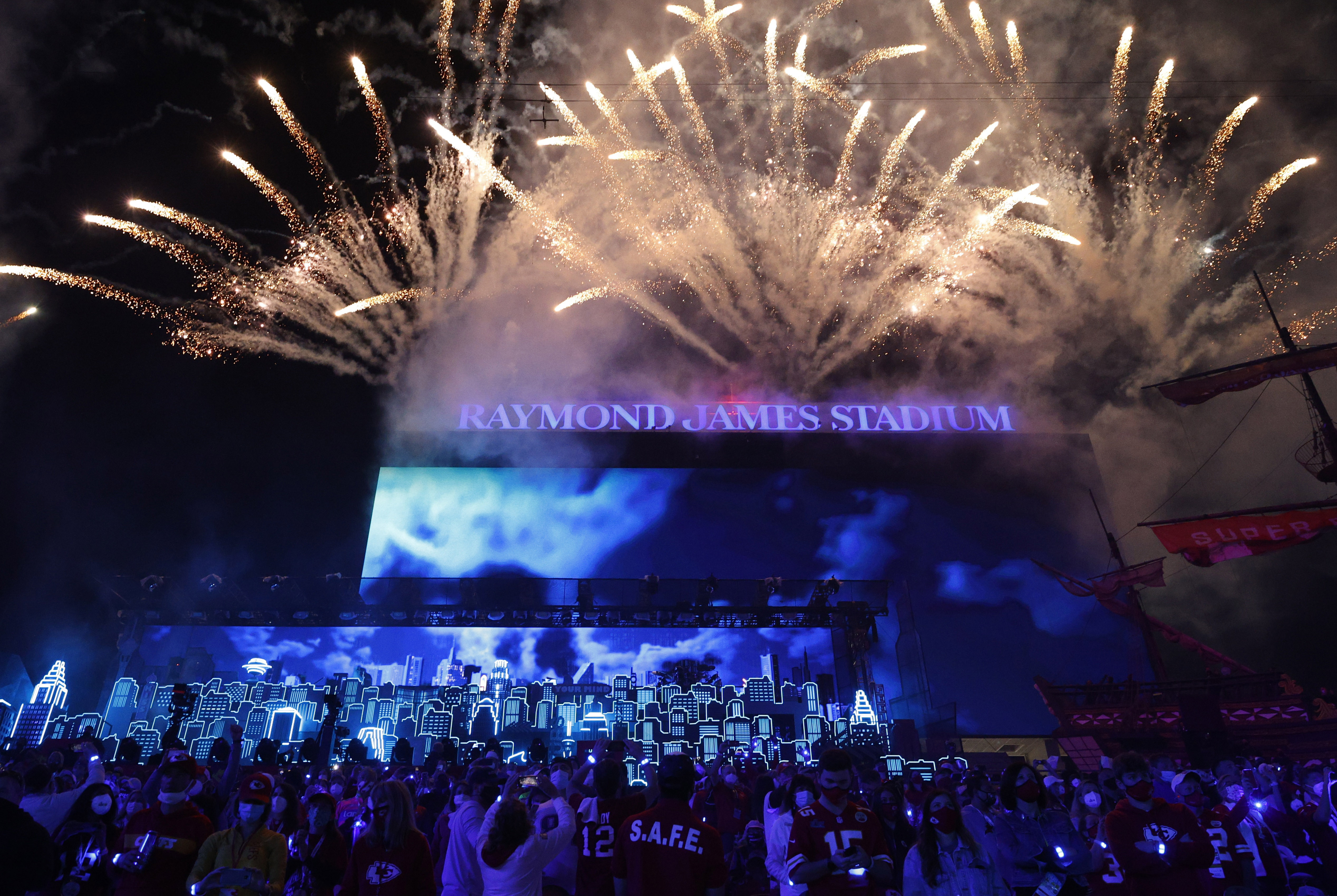 Why The Weeknd's dancers were wearing white masks at Super Bowl LV 