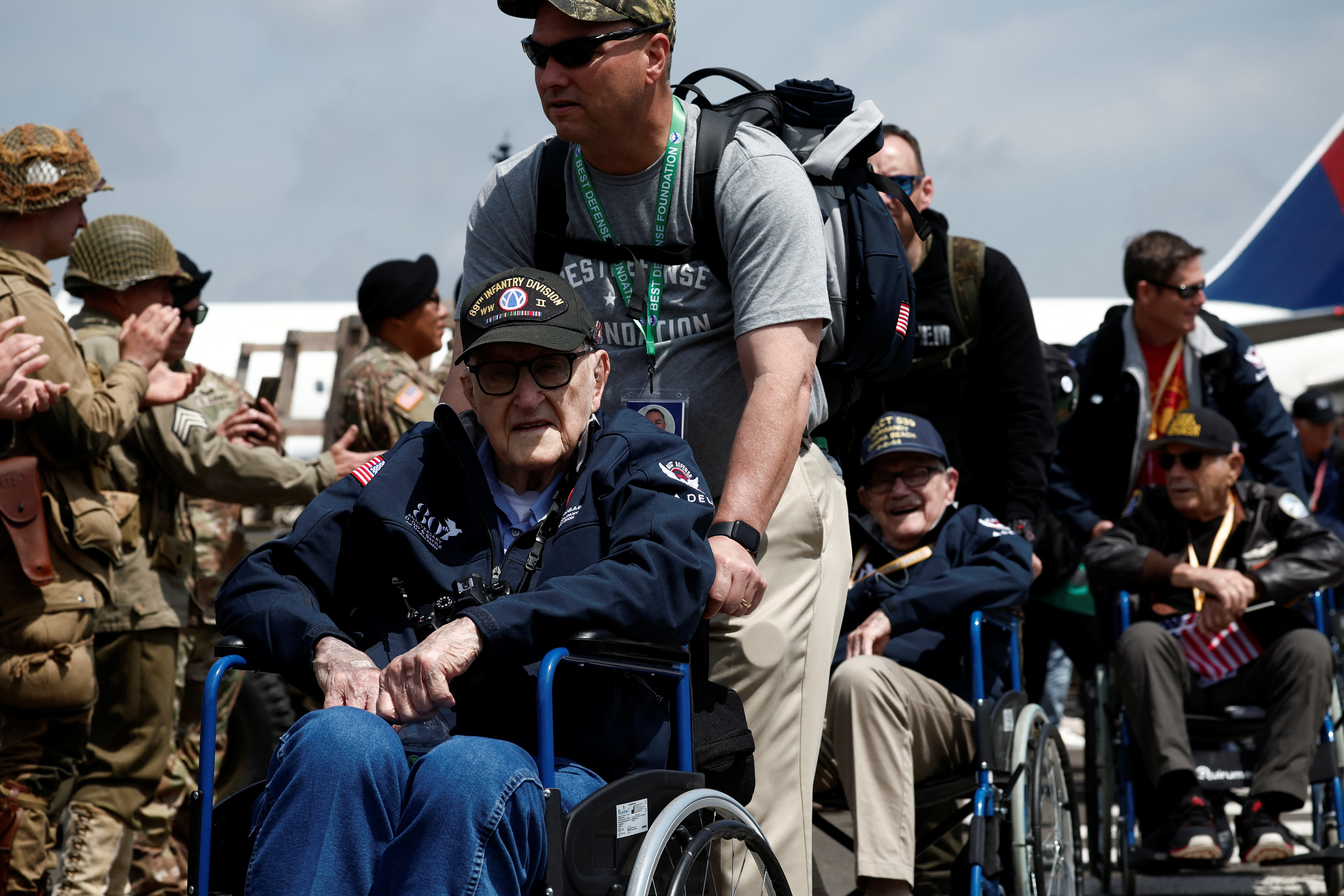 World War II Veterans arrive in Normandy, France to commemorate D-Day