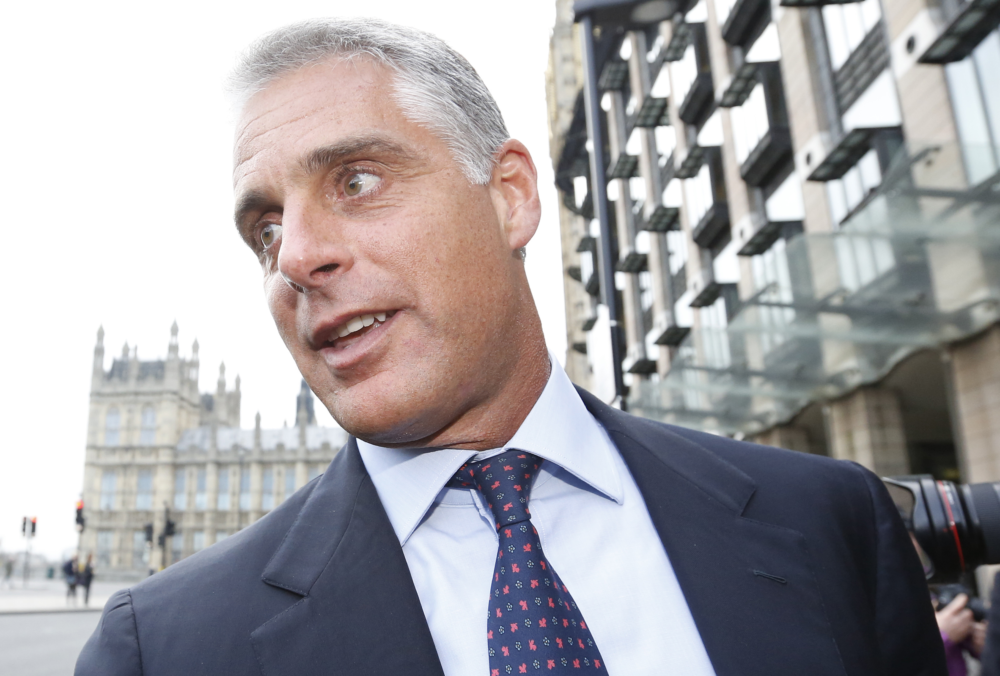 UBS chief executive Andrea Orcel leaves after attending a UK parliamentary inquiry into Libor interest rates in London