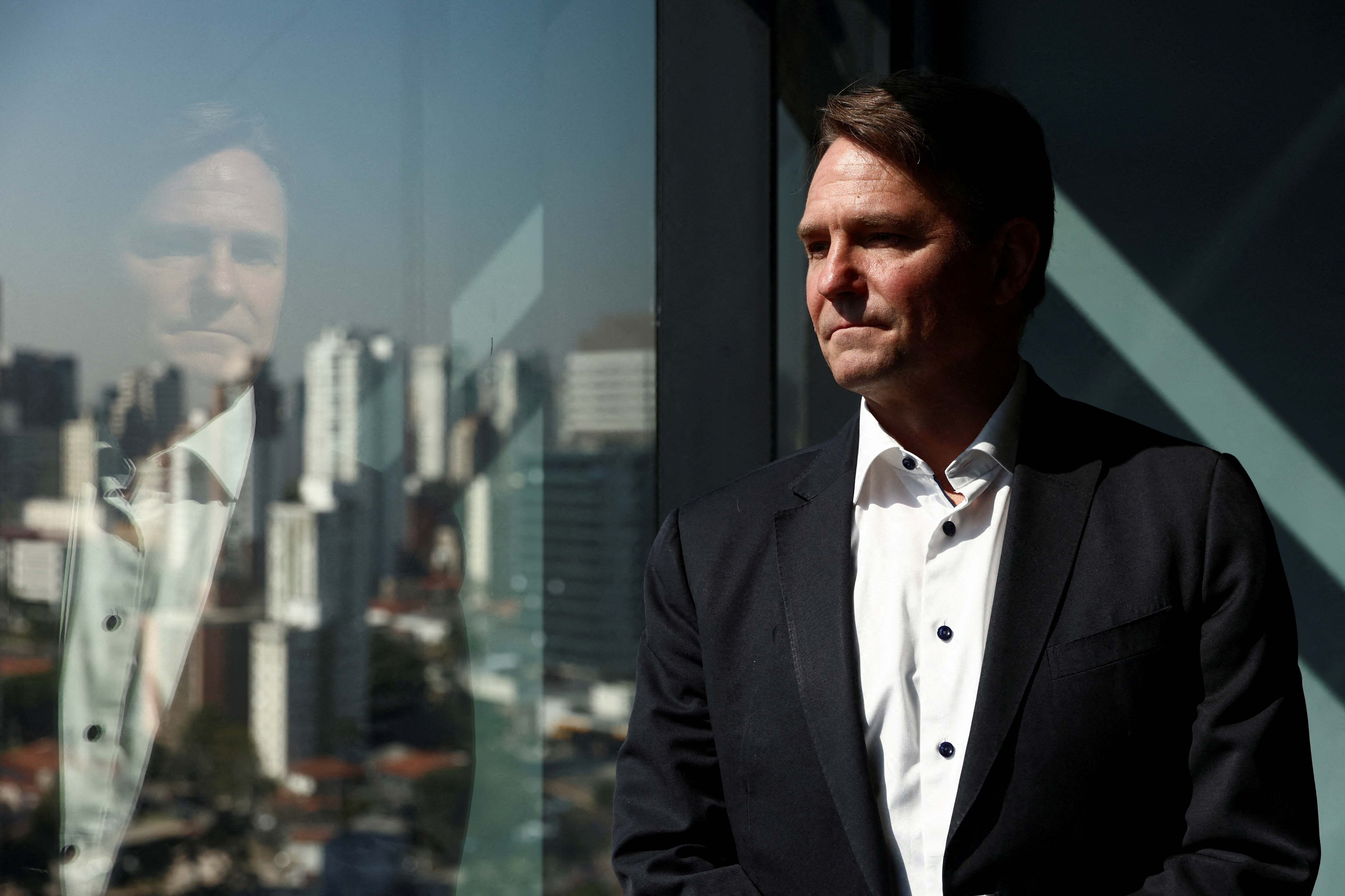 CPP Investments' President and CEO John Graham attends an interview with Reuters in Sao Paulo