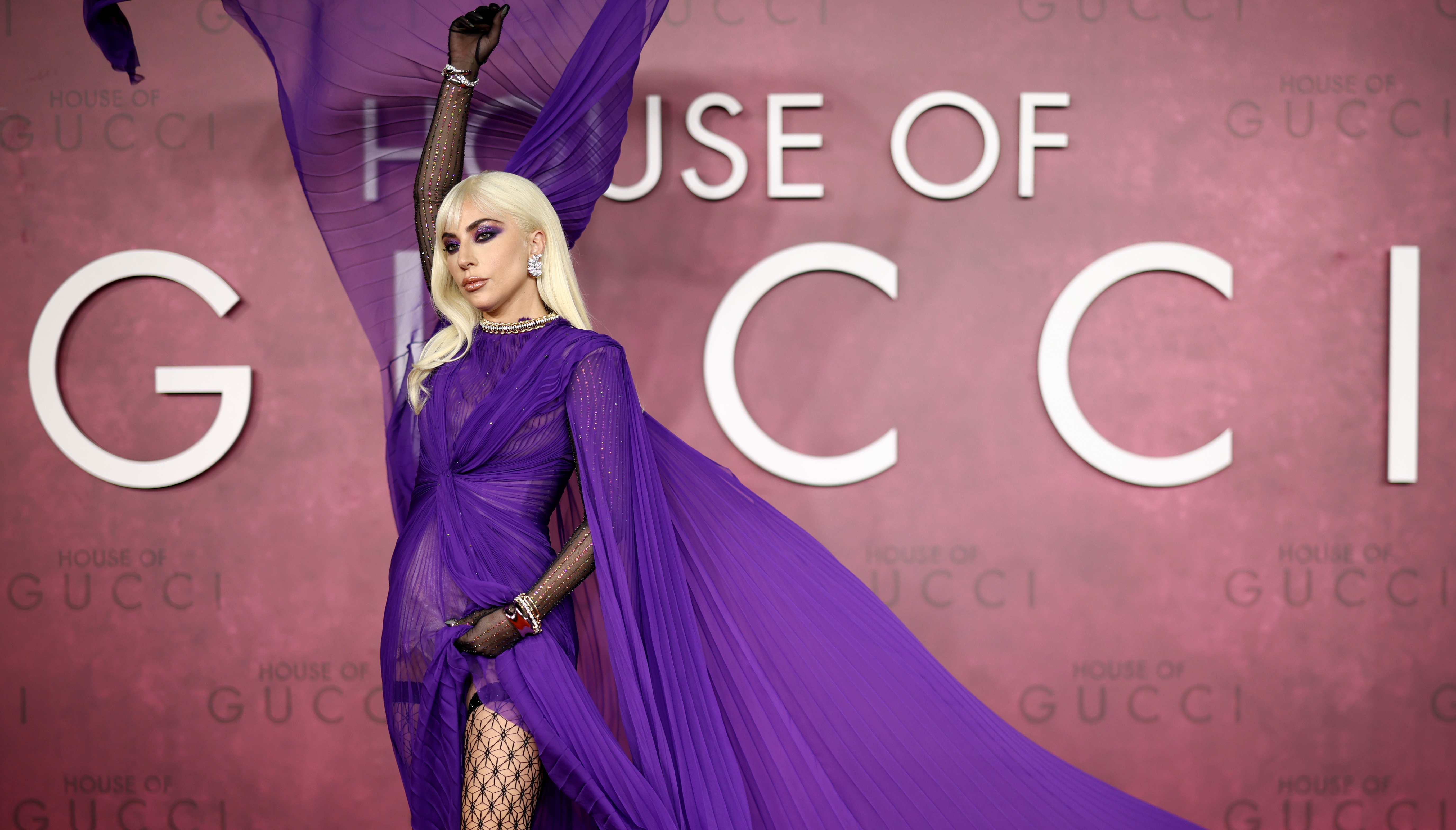 Cast member Lady Gaga arrives at the UK Premiere of the film 'House of Gucci' at Leicester Square in London, Britain, November 9, 2021.