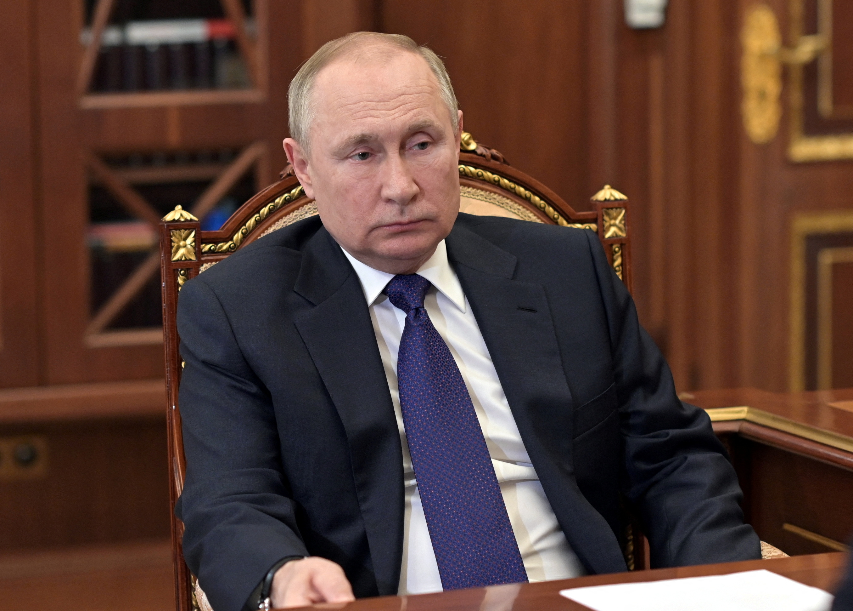 Russian President Putin meets with St Petersburg Governor Beglov in Moscow