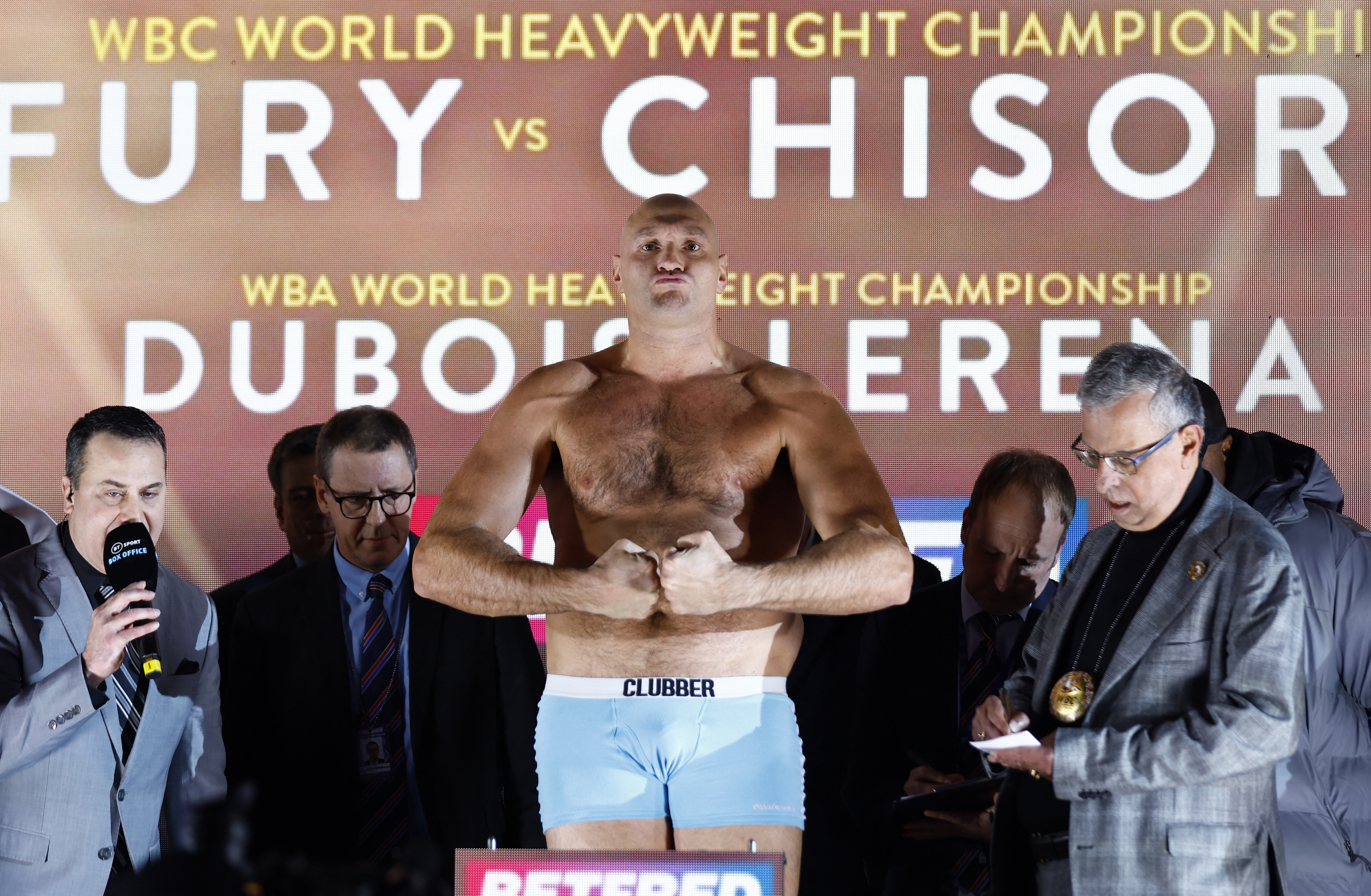 List of current men's boxing world champions as Tyson Fury and