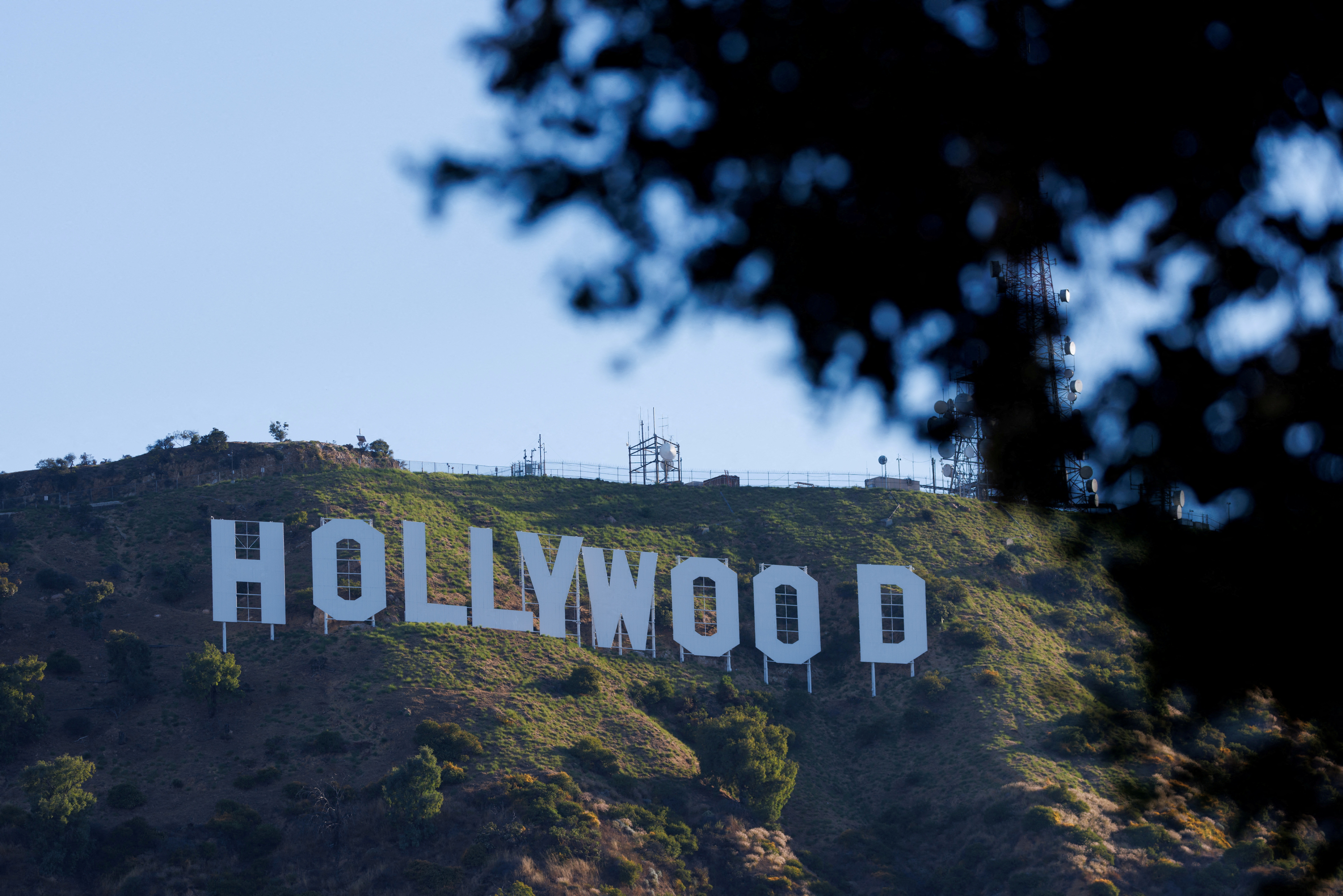 Iconic Hollywood sign in Los Angeles
