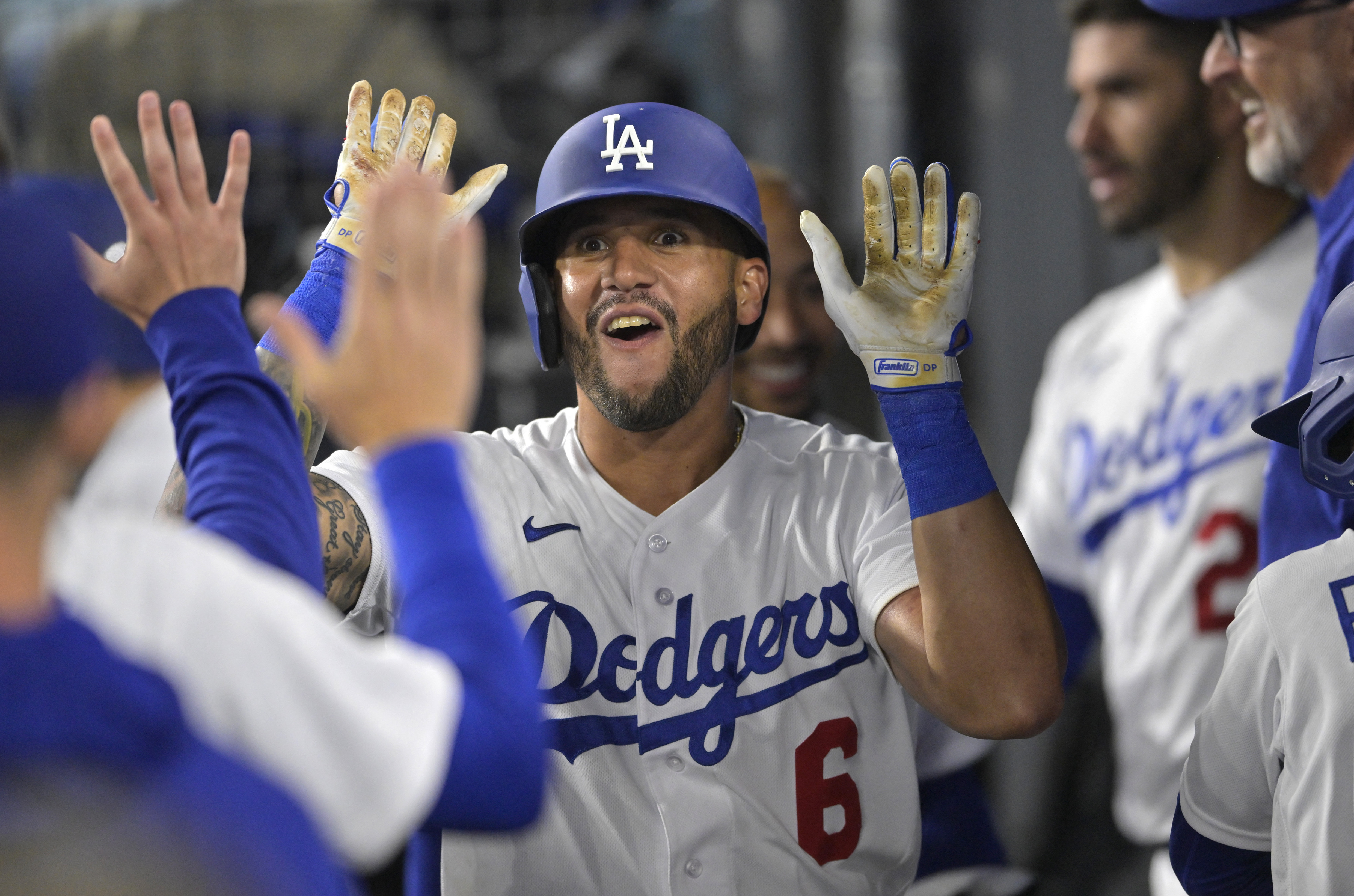 J.D. Martinez and David Peralta hit back-to-back homers as Dodgers hold on  to beat Pirates 6-4 – NBC Los Angeles