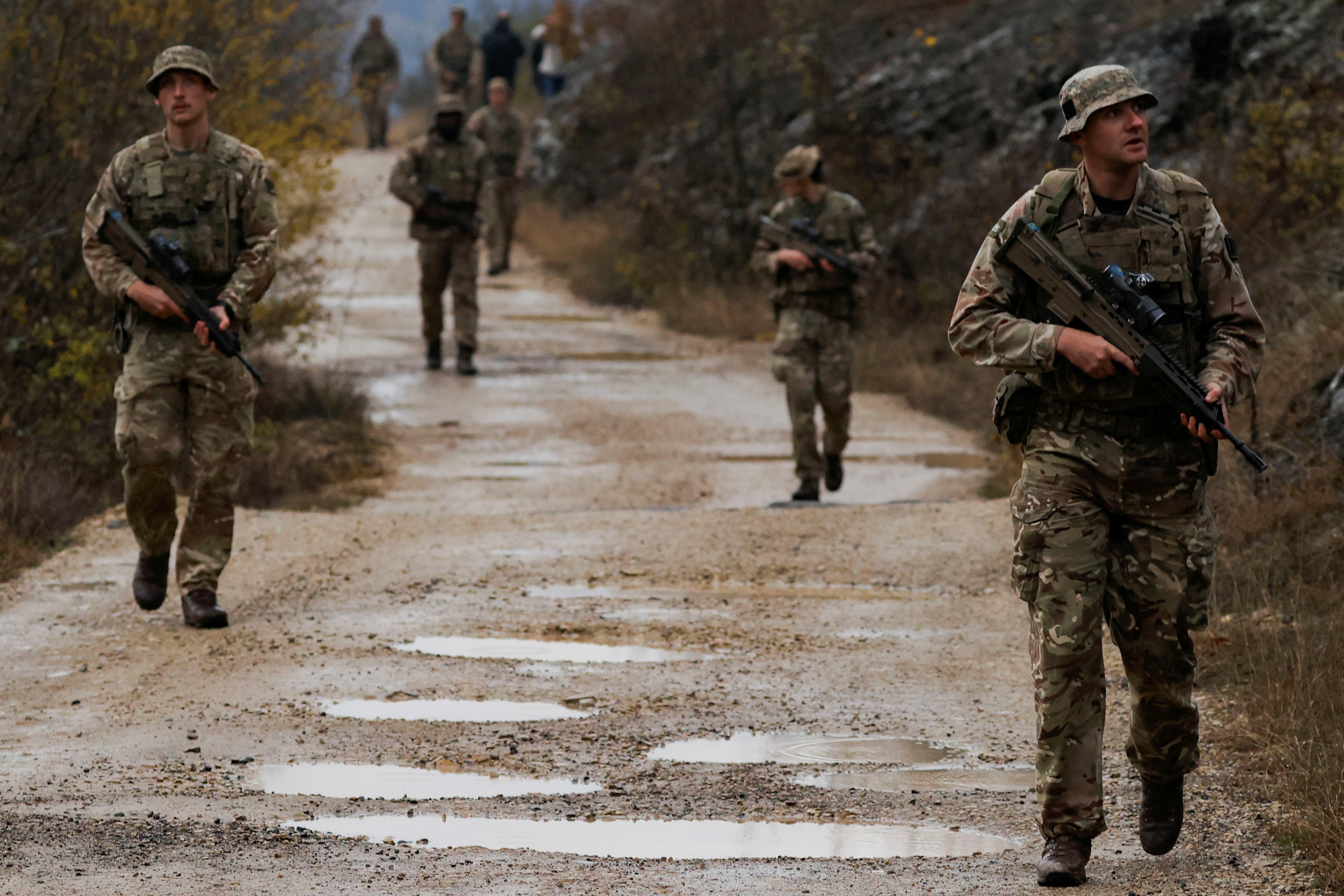 British troops patrol Kosovo-Serbia border as tensions remain high