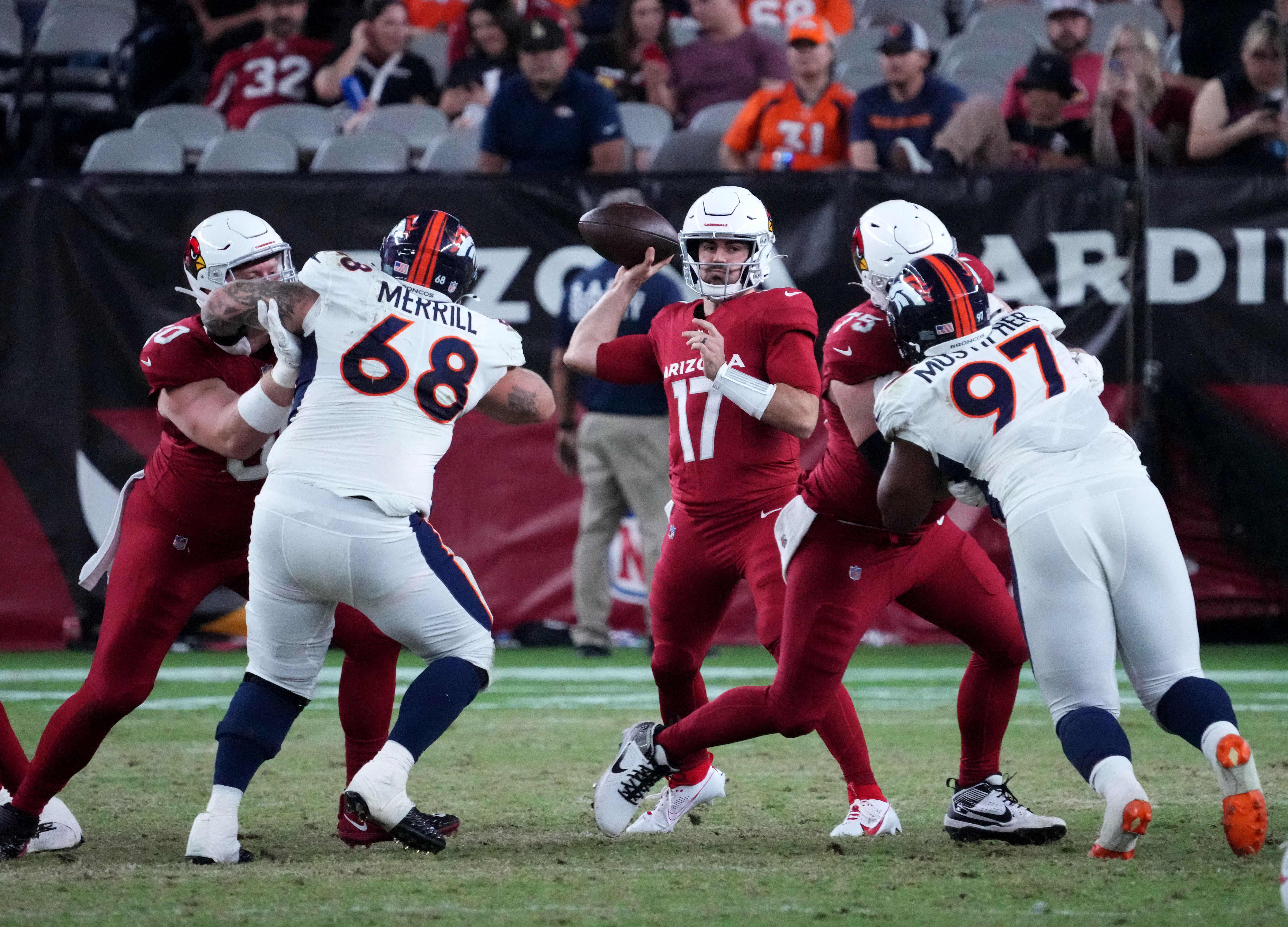 Broncos return 2 interceptions for TDs, beat Cardinals 45-10