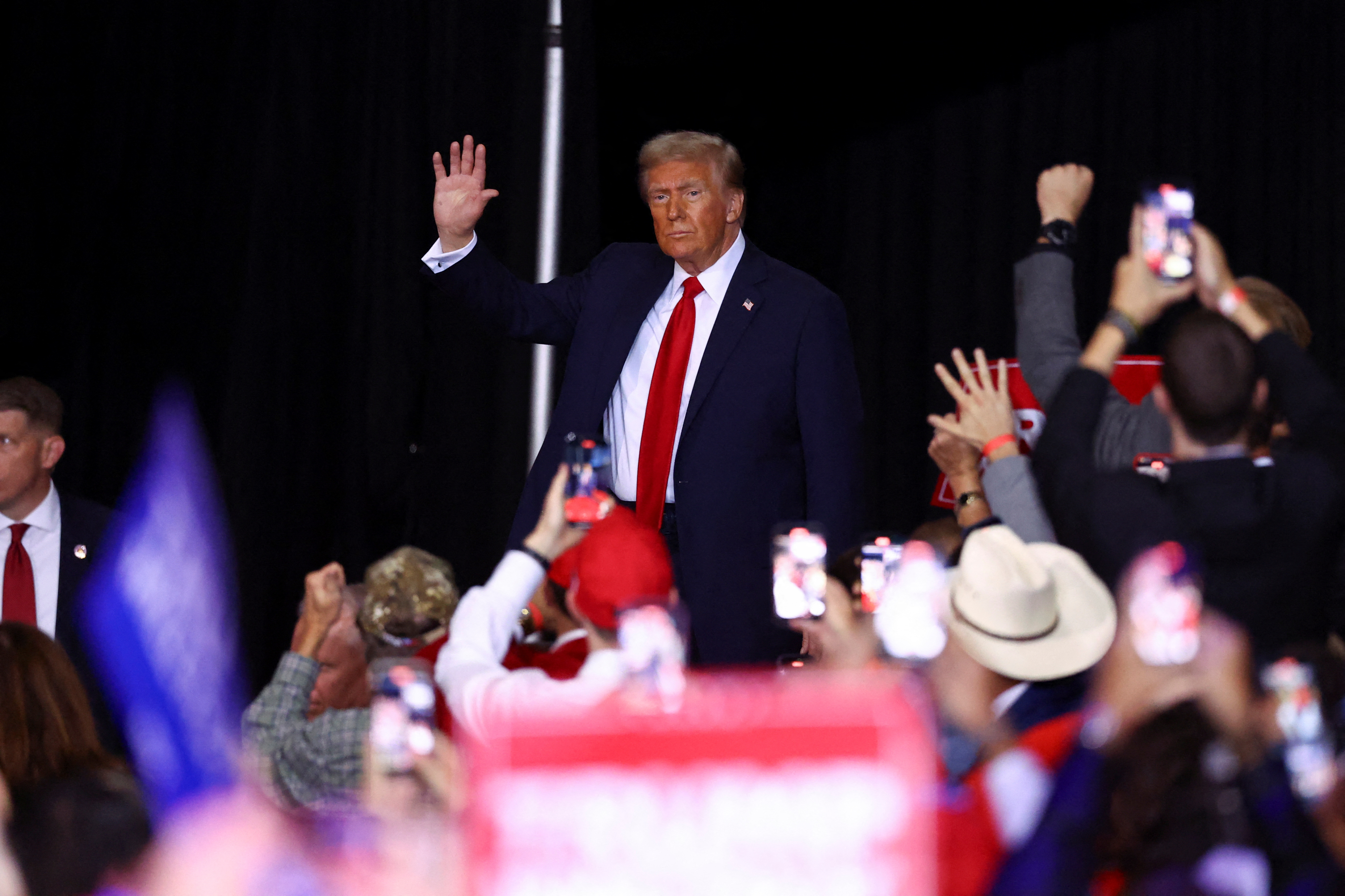 Republican presidential nominee Trump campaigns in Virginia