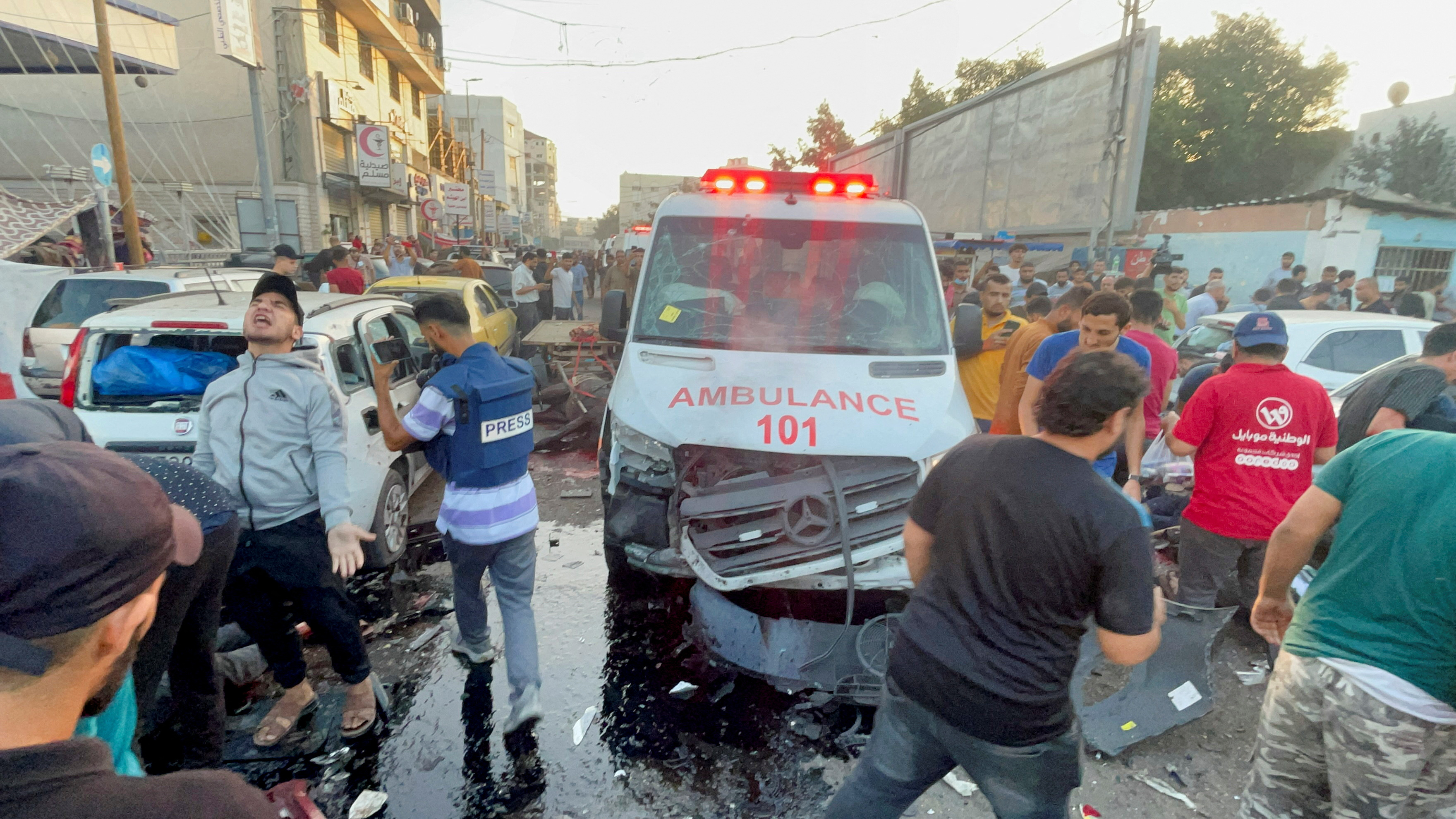 Israel strikes ambulance near Gaza hospital, 15 reported killed | Reuters