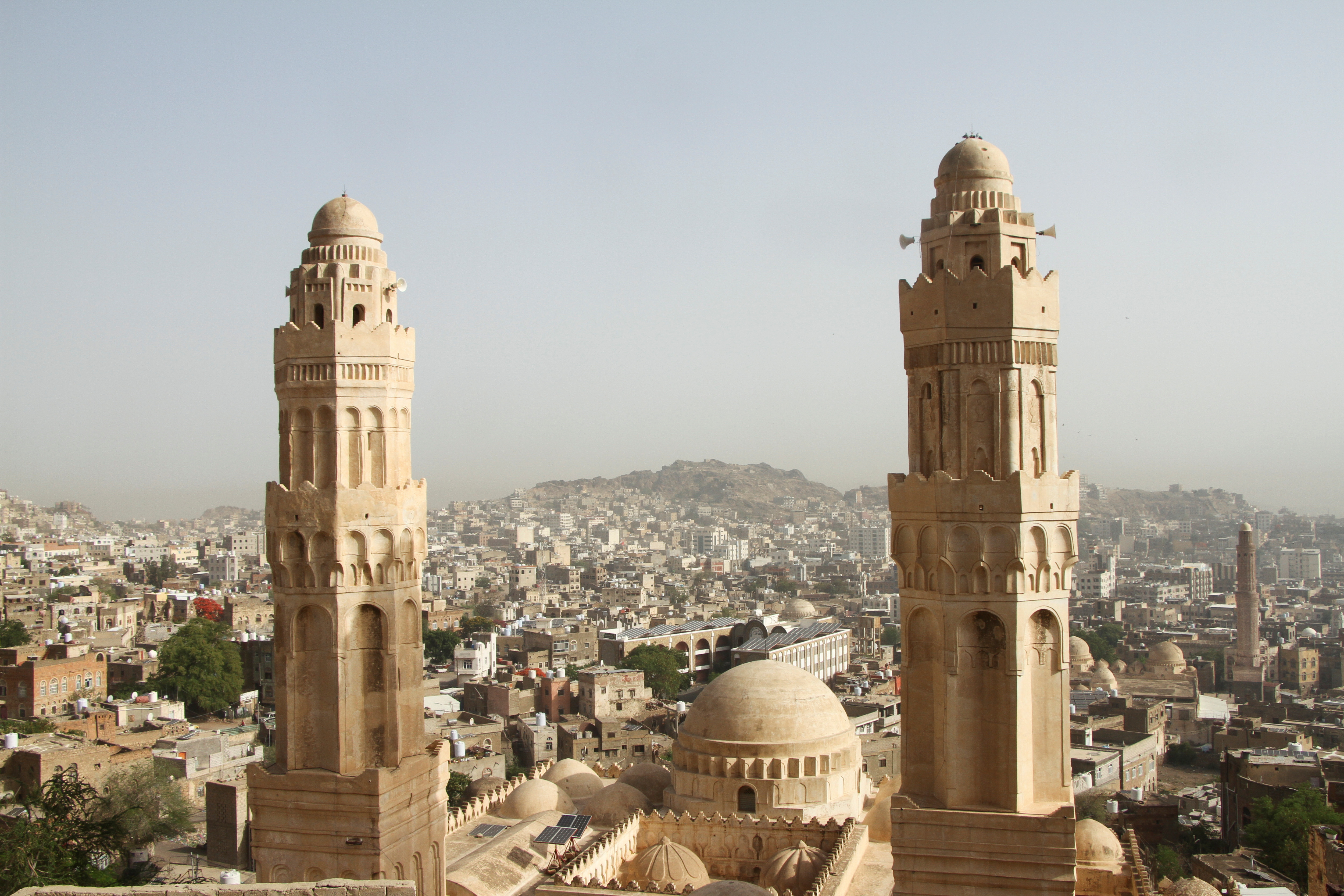 View of the historical Al-Ashrafia Mosque in Taiz