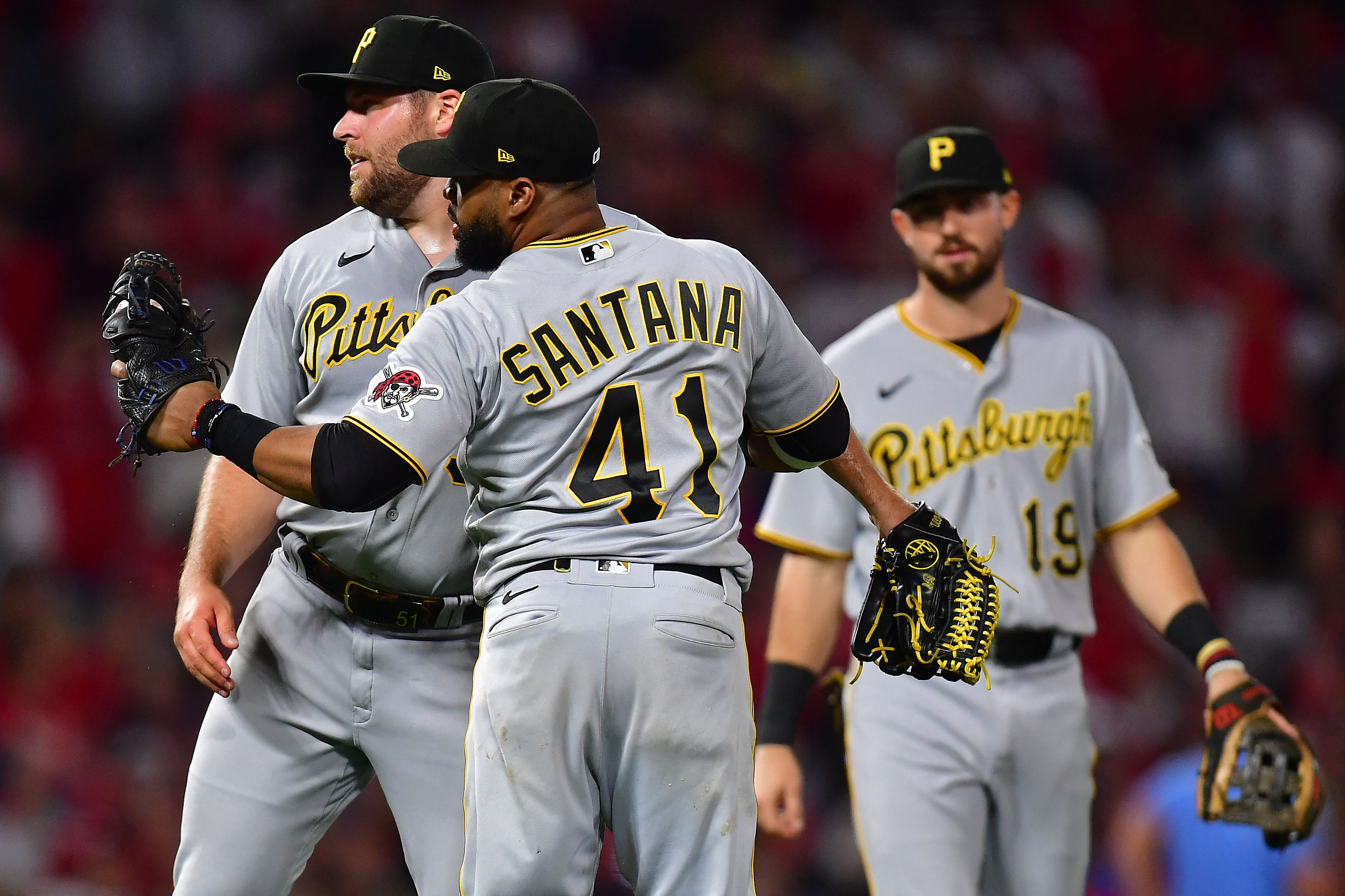 Five Pirates pitchers combine to stymie Angels