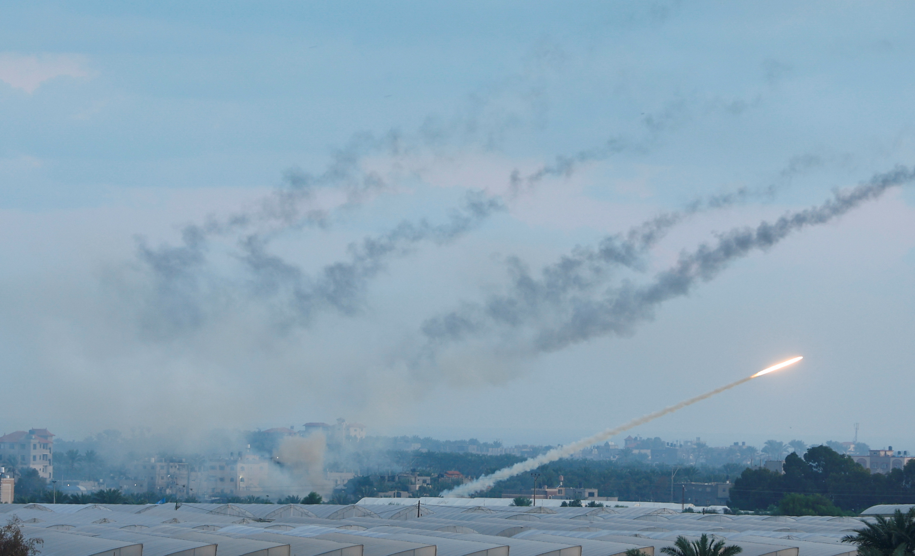 In pictures: Israel 'at war' as Hamas gunmen launch attack from Gaza ...