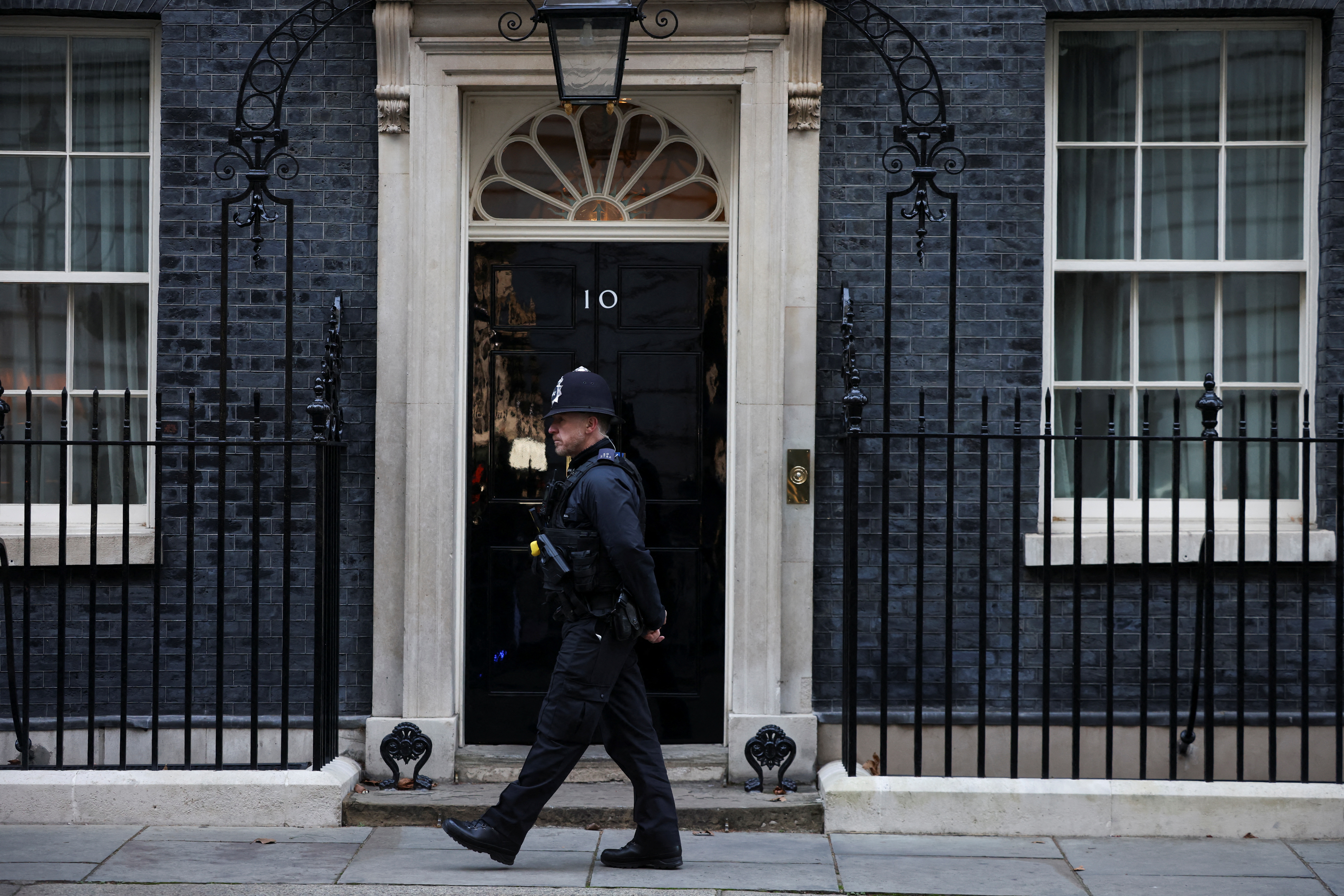 British PM Boris Johnson in Downing Street