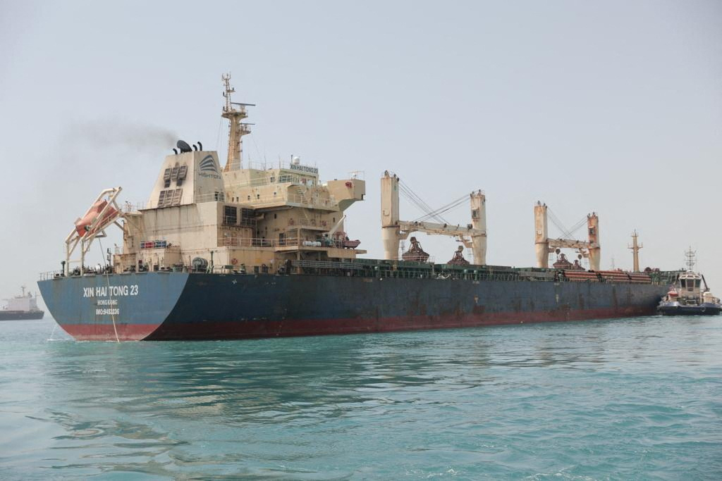 Ship briefly stranded in Suez Canal successfully refloated