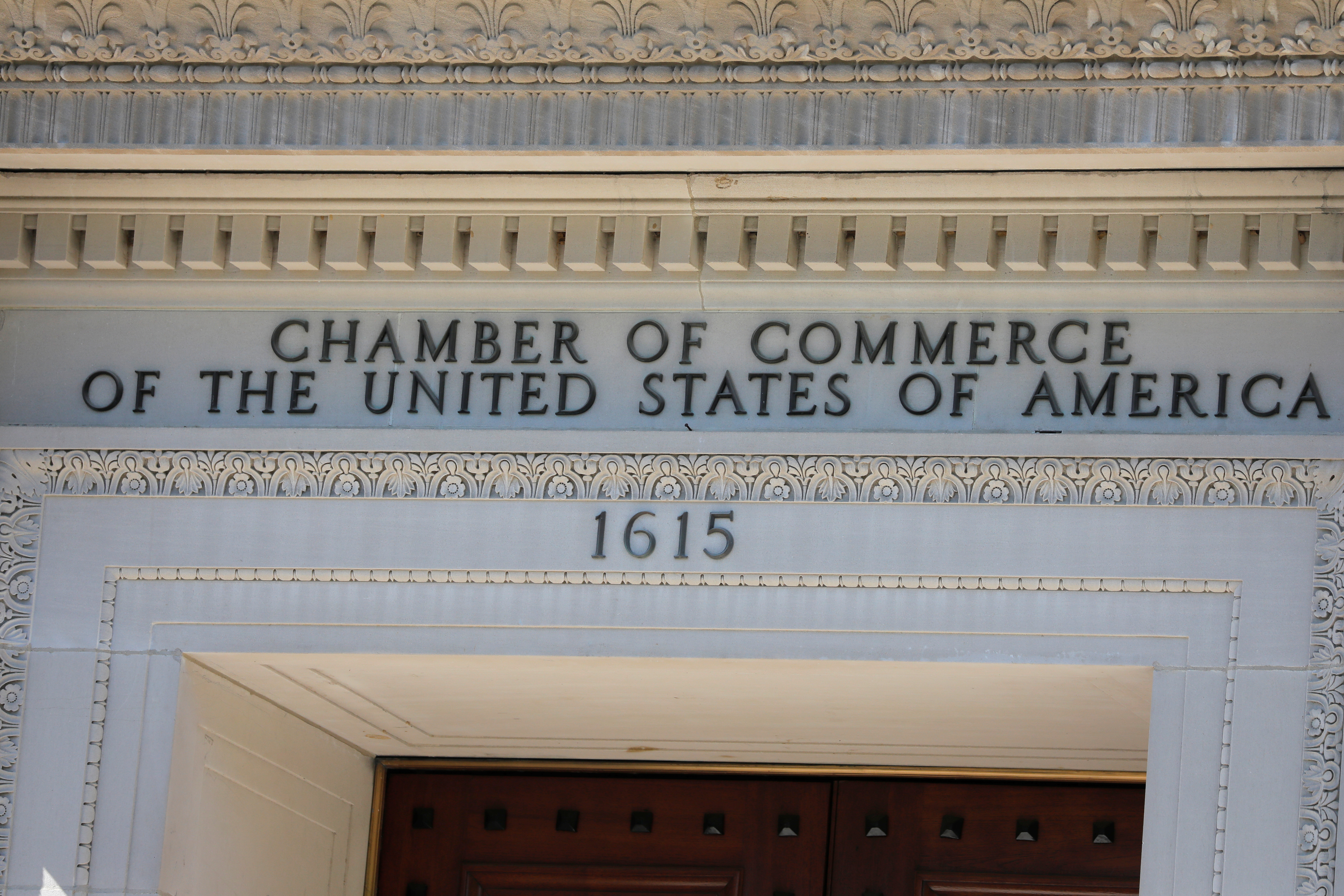 The United States Chamber of Commerce building is seen in Washington, D.C., U.S., May 10, 2021. REUTERS/Andrew Kelly