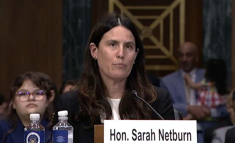 U.S. Magistrate Judge Sarah Netburn appears before the U.S. Senate Judiciary Committee in Washington, D.C., on May 22, 2024. U.S. Senate/Handout via REUTERS